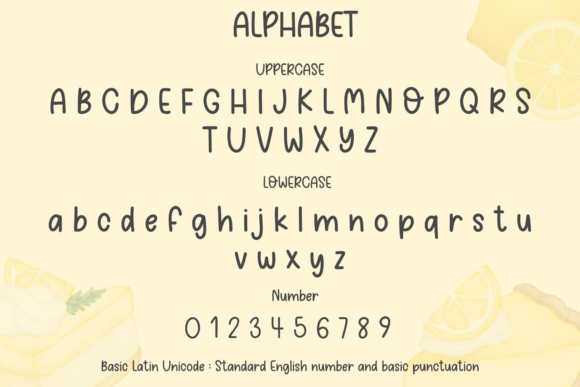 Lemon Pie Font font preview - 1