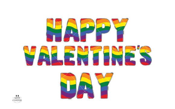 Love Pride Army Font PNG with transparent background - Preview 4