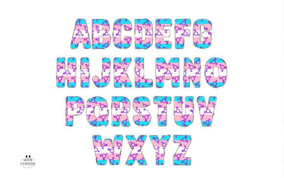 Love Pride Font PNG with transparent background - Preview 2