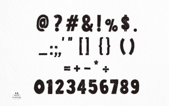 Love Valentine's Mini Heart Font PNG with transparent background - Preview 3