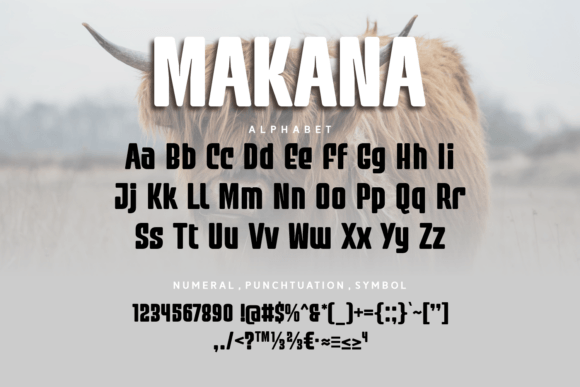 Makana Font PNG with transparent background - Preview 3