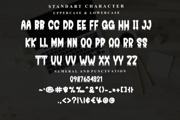 Nigth Aura Font PNG with transparent background - Preview 2