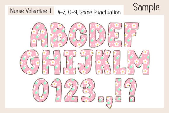 Nurse Valentine Font PNG with transparent background - Preview 2