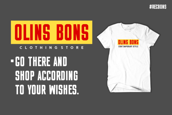 Recbons Font PNG with transparent background - Preview 4