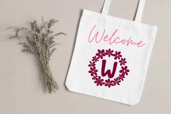 Season Flowers Font PNG with transparent background - Preview 3
