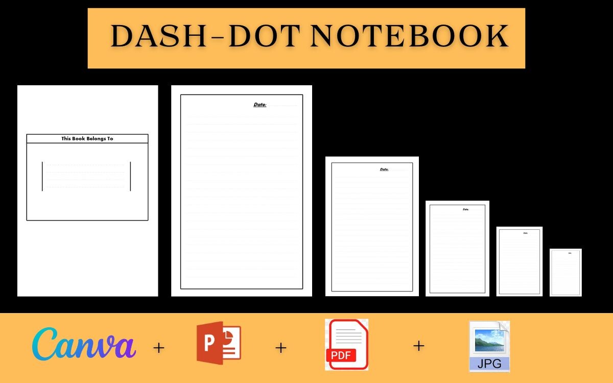Dash-dot Notebook Graphic by Super KDP · Creative Fabrica