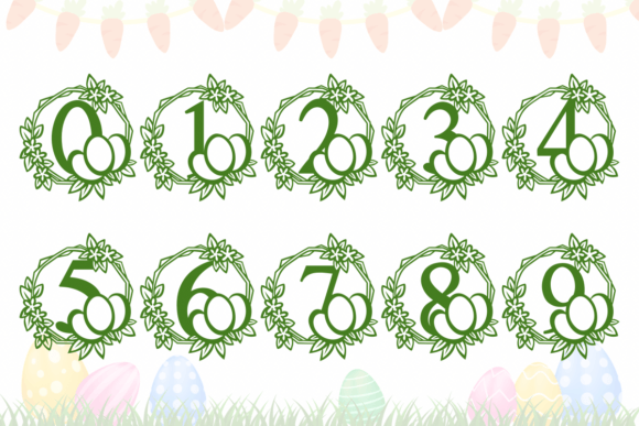 Easter Monogram Font - Preview 3