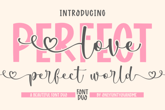 Perfect Love Perfect World Font font preview - 1