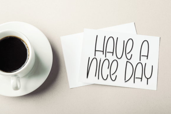 Reindeer Minimalist Font Font PNG with transparent background - Preview 4