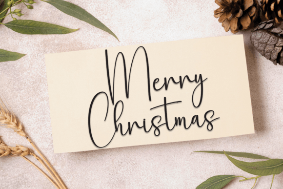 Signature Handwriting Font PNG with transparent background - Preview 4