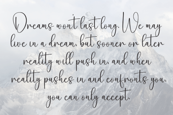 Signature Handwriting Font PNG with transparent background - Preview 5