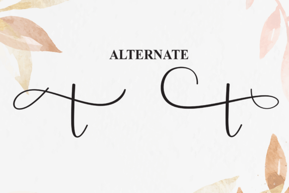 Signature Handwriting Font PNG with transparent background - Preview 6