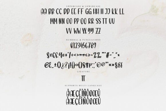 Alphabet Vintage Font PNG with transparent background - Preview 5