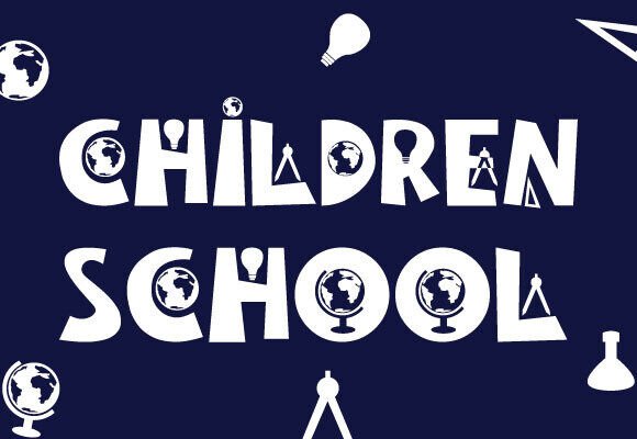 Children School Font PNG with transparent background - Preview 2