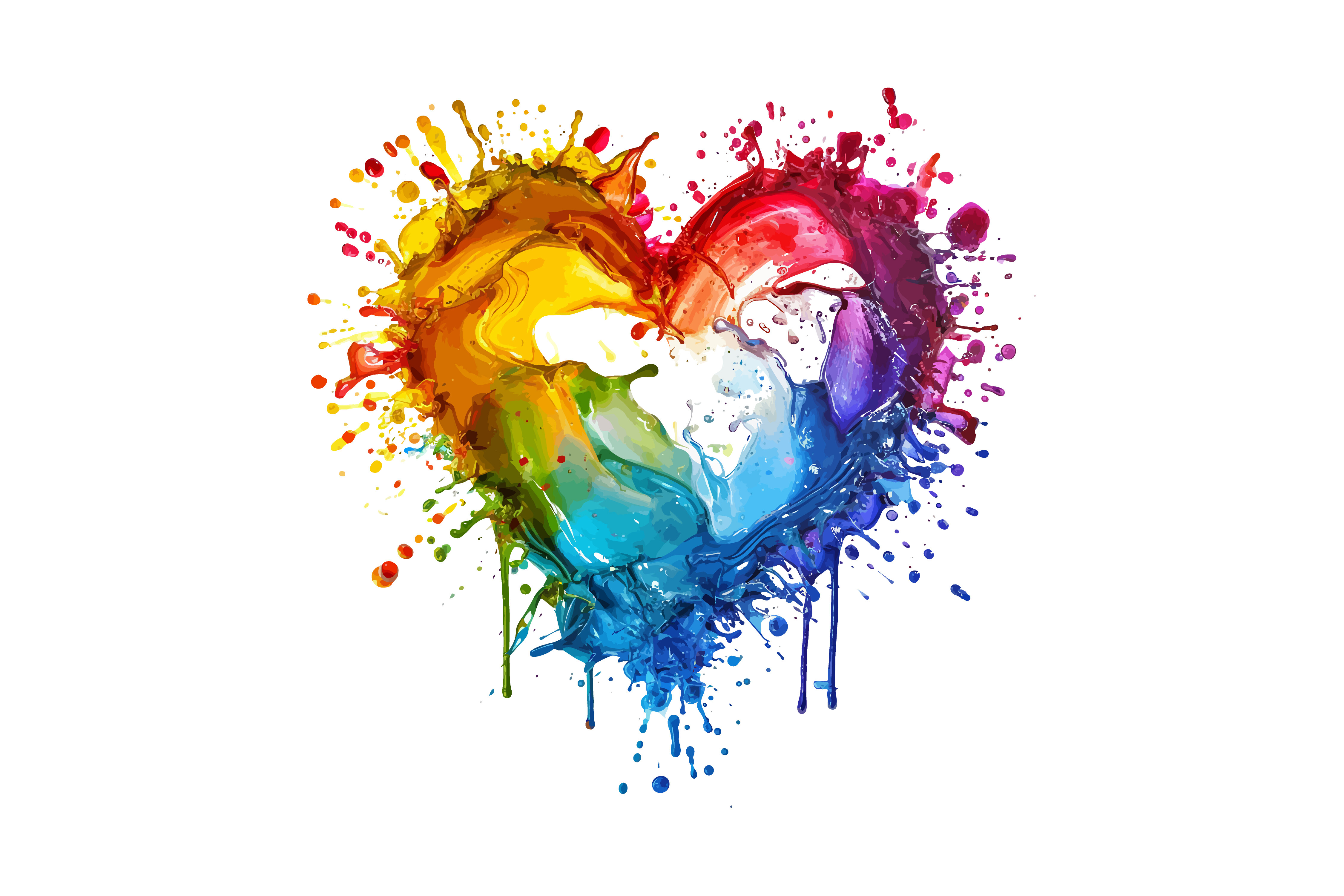 Colorful Heart Shape, Romantic, Design Graphic by fijulanam468 ...
