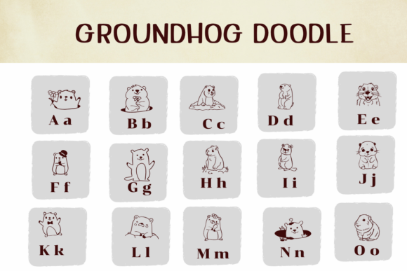 Groundhog Doodle Font - Preview 1