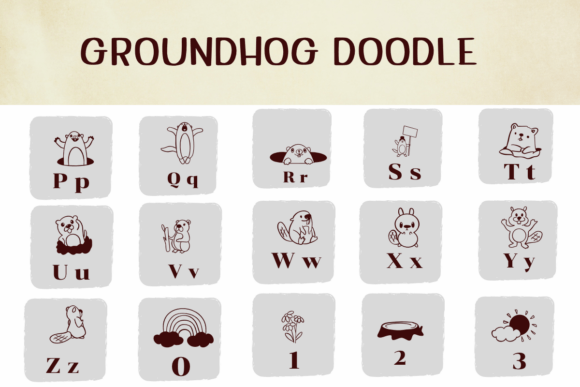 Groundhog Doodle Font - Preview 2