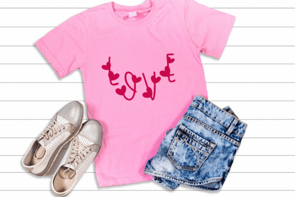 Hearts Love Font PNG with transparent background - Preview 3