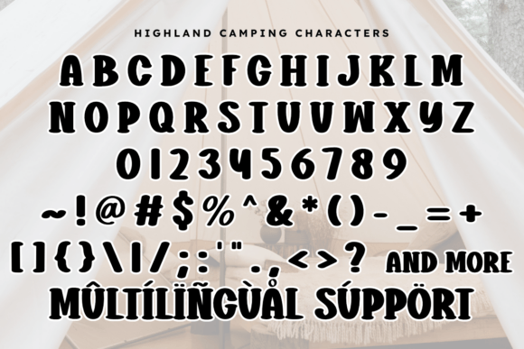Highland Camping Font PNG with transparent background - Preview 5