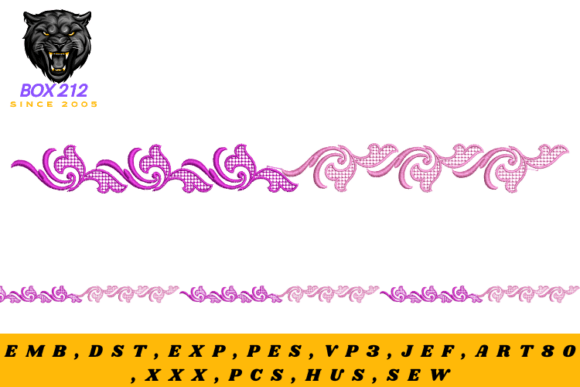 Floral Borders Embroidery Design