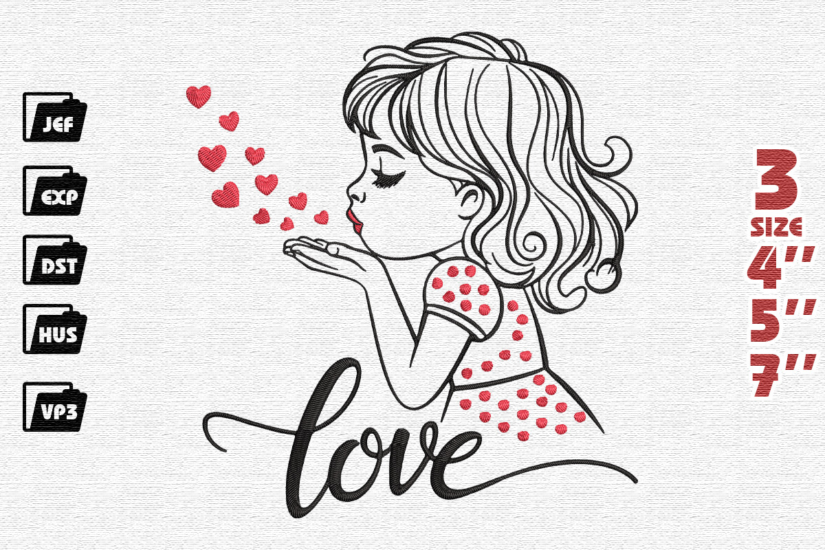 Love Kisses Embroidery