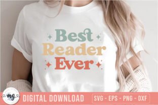 Retro Book Lover SVG Bundle Graphic by Moslem Graphics · Creative Fabrica