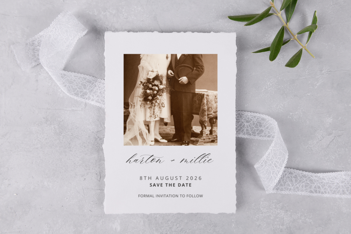 Save The Date Template with Photo