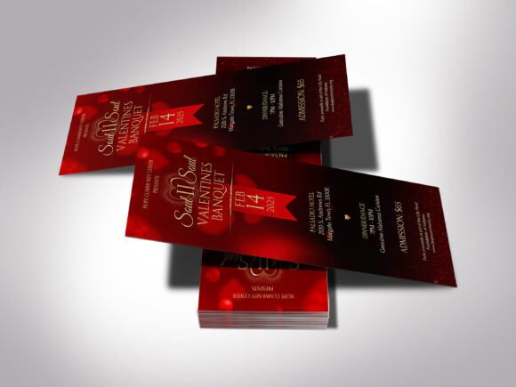 Valentine's Day Gala Ticket Template