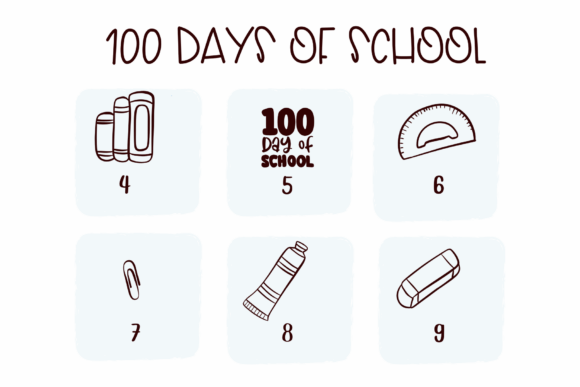 100 Days of School Font - Preview 3