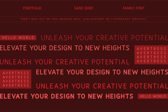 Avertress Font - Preview 1
