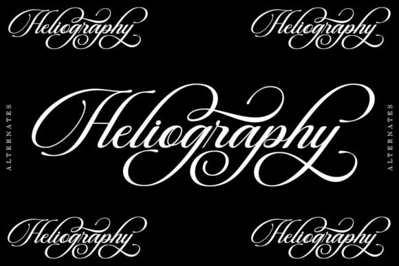 Beautiful Heliography Font - Preview 4