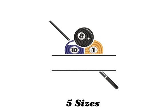 Billiard Balls Name Frame