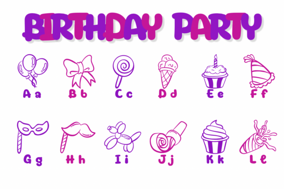 Birthday Party Font - Preview 1
