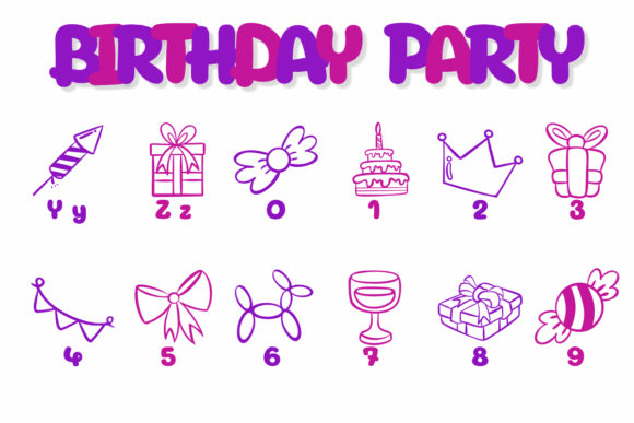 Birthday Party Font - Preview 3