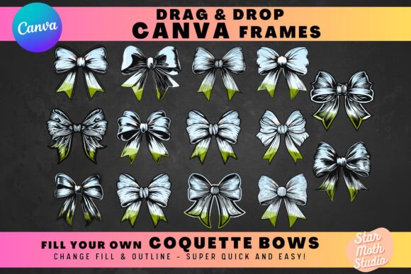 CANVA FRAMES - COQUETTE BOWS