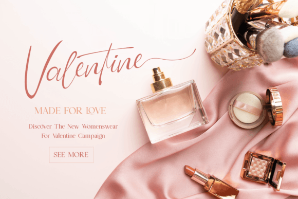 Doren Perfume Font PNG with transparent background - Preview 2
