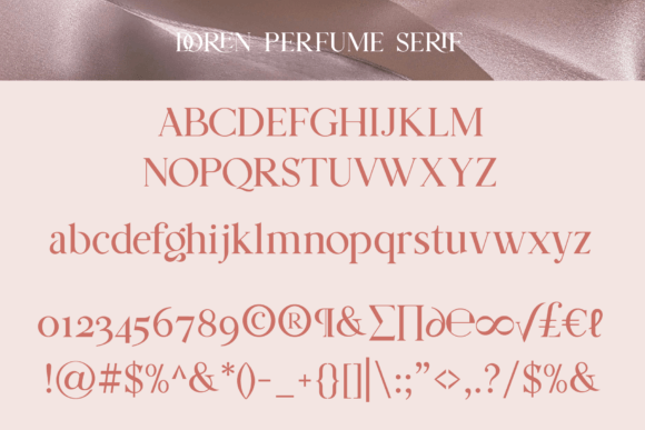 Doren Perfume Font PNG with transparent background - Preview 5