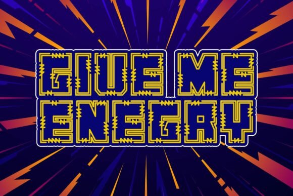 Electric Current Font - Preview 1