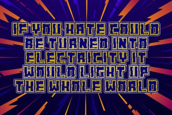 Electric Current Font - Preview 3