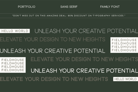 Fieldhouse Font - Preview 1