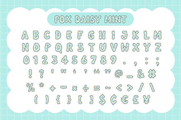 Fox Daisy Font PNG with transparent background - Preview 5