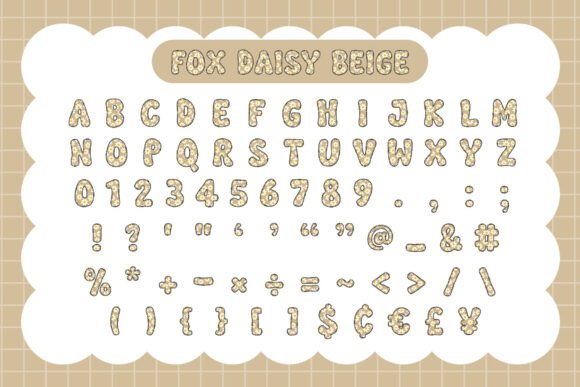 Fox Daisy Font PNG with transparent background - Preview 6