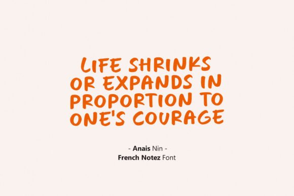 French Notez Font - Preview 4