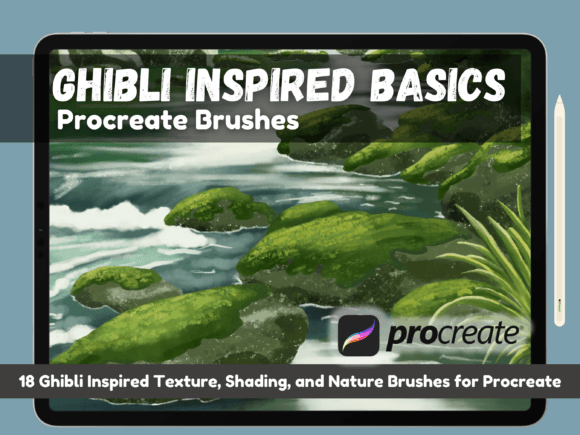 Ghibli-Inspired Basics Procreate Brushes