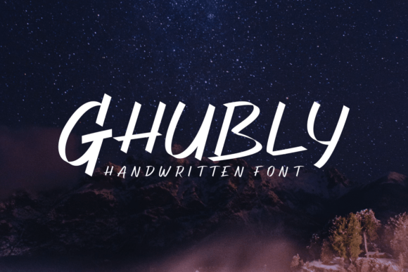 Ghubly Font PNG with transparent background - Preview 2
