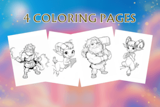 Greek Mythology Kids Coloring V07 Graphic by Sahad Stavros Studio ...