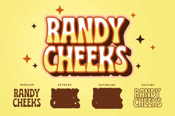 Hadney Buddy Font PNG with transparent background - Preview 2
