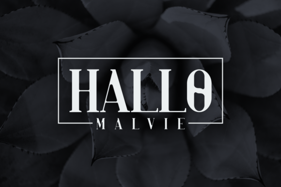 Hallo Malvie Font PNG with transparent background - Preview 2