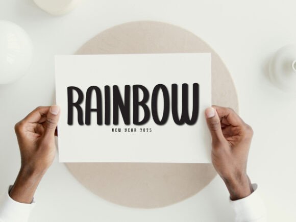 Handwritten Rainbow Font - Preview 1