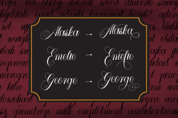 Larasati Font font preview - 4